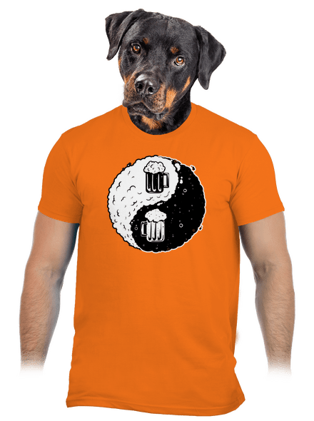 Jin Jang pivo pánske tričko Orange