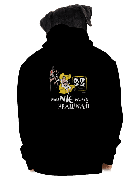 Hrajú naši pánska mikina na zips Black