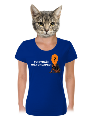 Tu strážim ja dámske tričko Royal Blue Mal