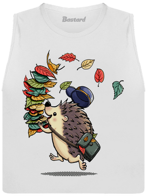 Listár dámske tielko voľné White