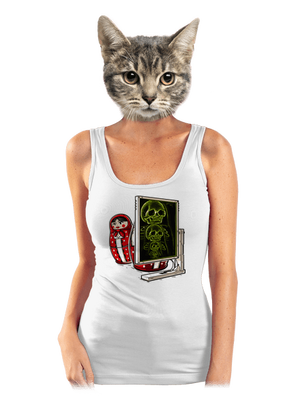 Rentgen Matriošky dámske tielko klasické White