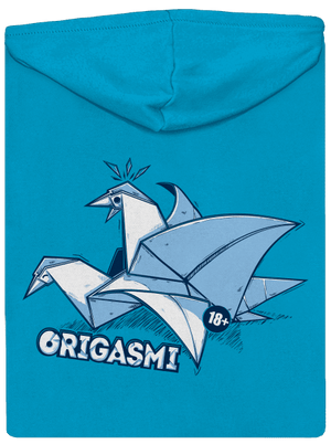 Origasmi dámska mikina na zips Blue Atol