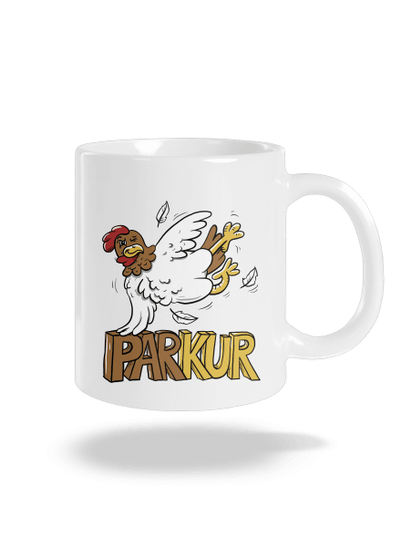 Parkur klasický hrnček White