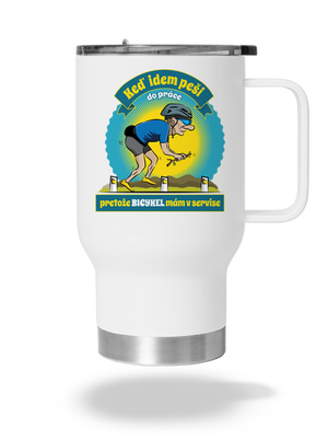 Závislosť na bicykli termohrnček White