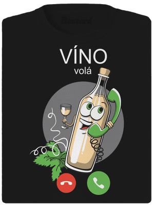 Biele víno volá dámske športové tričko Black