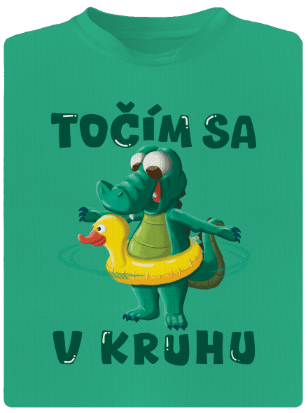 Točím sa v kruhu pánske športové tričko Mint Mal