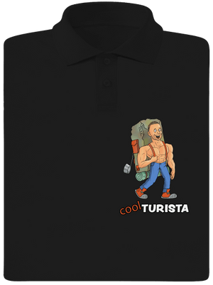 Cool turista pánska polokošeľa Black