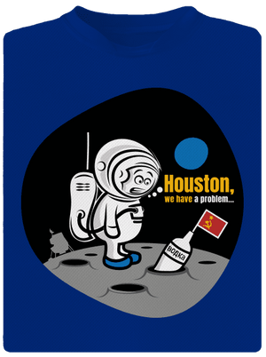 Máme problém pánske športové tričko Royal Blue Mal