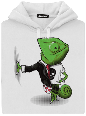 Majster prevlekov dámska mikina klokanka White