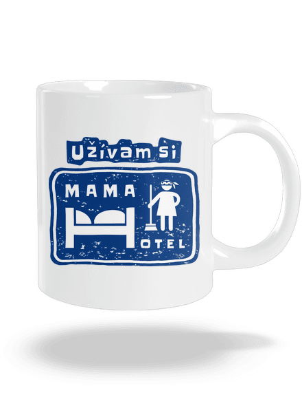Mama Hotel veľký hrnček White