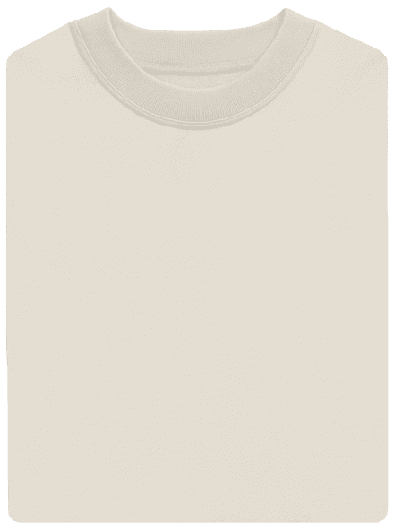 Bez potlače unisex mikina bez kapucne Off White