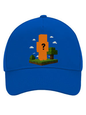 Minecraft z vlastnej fotky šiltovka baseballka Bright Royal