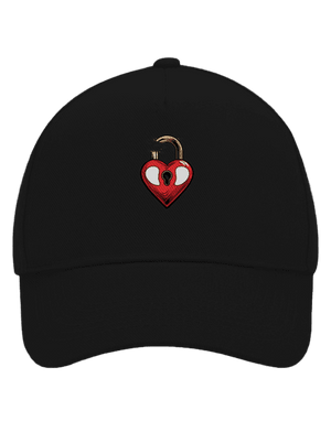 Zámok lásky šiltovka baseballka Black