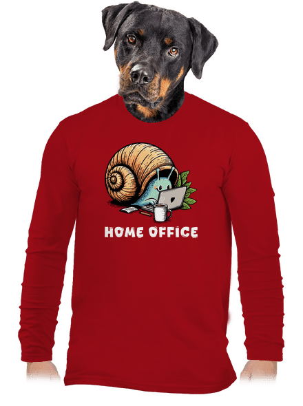 Slimákov home office pánske dlhý rukáv Red