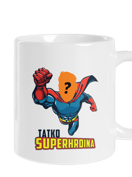 Tatko superhrdina klasický hrnček White