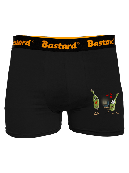 Láska k vínu boxerky Black