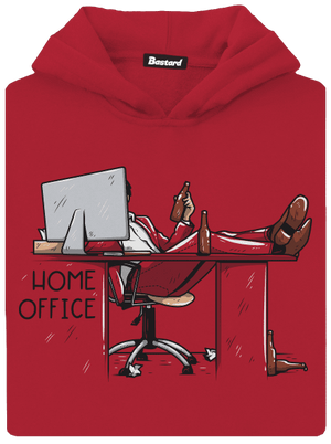 Home Office detská mikina klokanka Fire Red