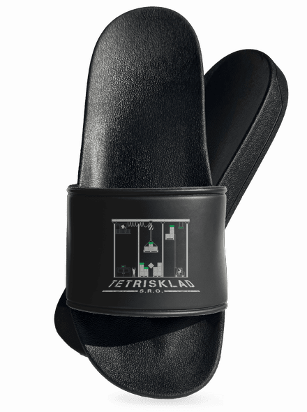 Tetrisklad šľapky Black