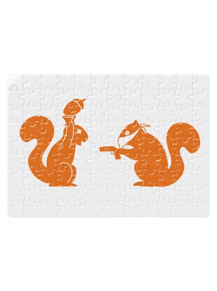 Veveričky puzzle White