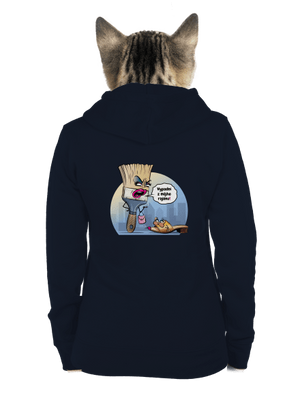 V cudzom rajóne dámska mikina na zips Navy Mal