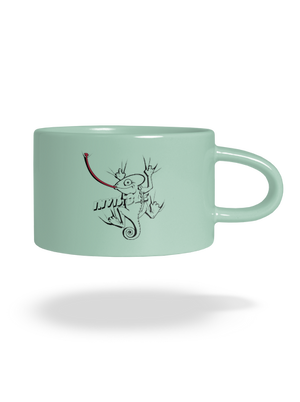 Invisible chameleon hrnček makronka Mint Macaron