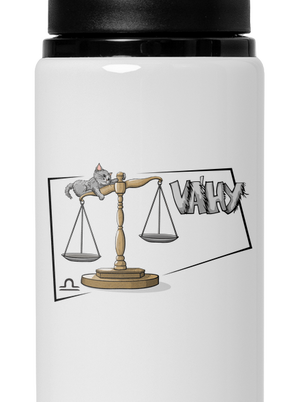 Mačací horoskop: Váhy flaša na vodu White