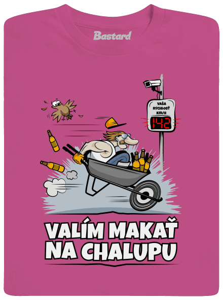 Valím na chalupu detské tričko Fuchsia