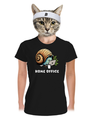 Slimákov home office dámske športové tričko Black