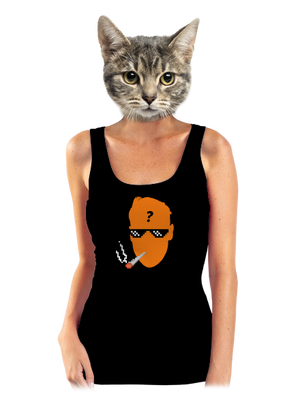 Thug life dámske tielko klasické Black