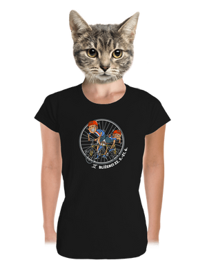 Cyklistický horoskop: Blíženci dámske tričko prémium Black