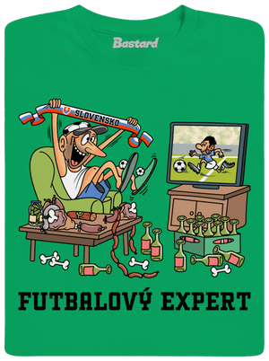 Futbalový expert pánske tričko Kelly Green