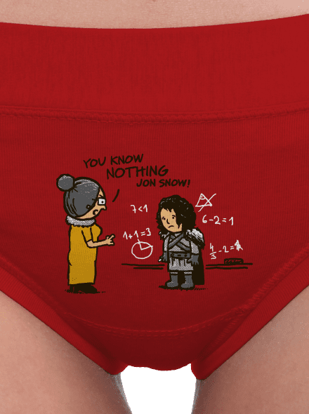 You Know Nothing dámske nohavičky Red Mal