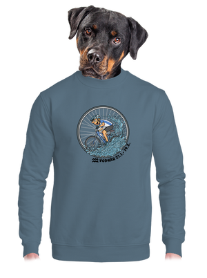 Cyklistický horoskop: Vodnár unisex mikina bez kapucne Nordic Blue