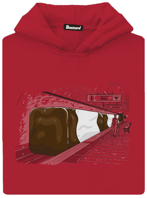 Metro detská mikina klokanka Fire Red