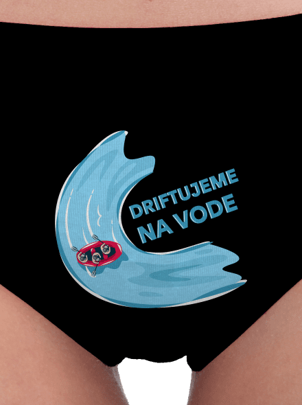 Driftujeme na vode dámske nohavičky Black