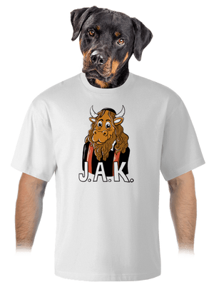 Jak unisex tričko oversized White