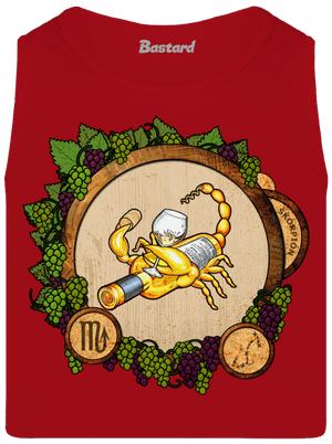 Vínny horoskop: Škorpión pánske tielko Red