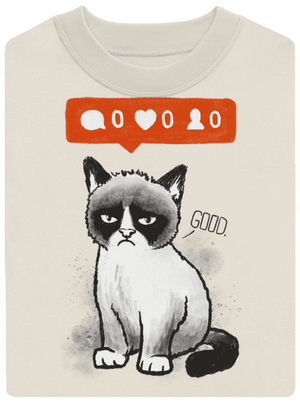 Grumpy unisex mikina bez kapucne Off White