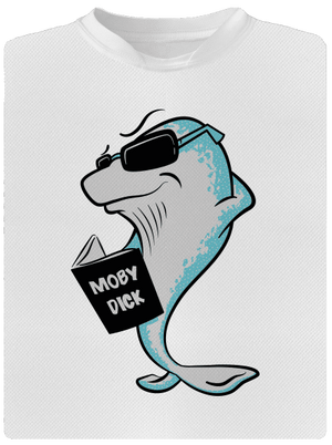 Moby Dick pánske športové tričko White