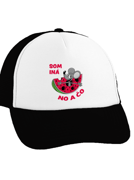 Som iná šiltovka truckerka Black cap