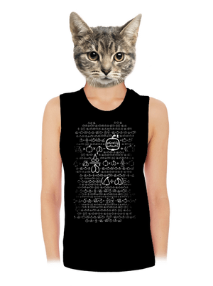 Matematik dámske tielko voľné Black