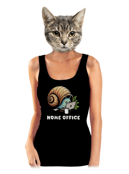 Slimákov home office dámske tielko klasické Black
