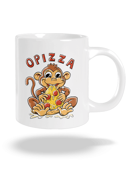 Opizza veľký hrnček White