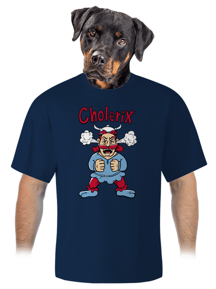 Cholerix unisex tričko oversized Midnight Blue