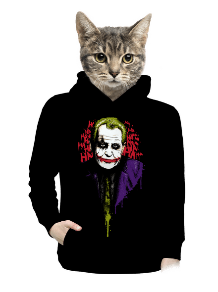 Zeman Joker dámska mikina klokanka Black