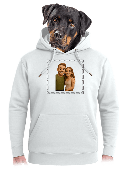 3D plastelína z vlastnej fotky unisex mikina premium Snowwhite