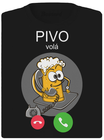 Pívo volá dámske športové tričko Black