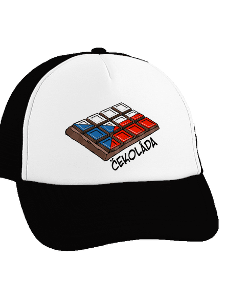 Čekoláda šiltovka truckerka Black cap