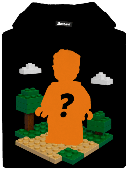 Lego z vlastnej fotky detská mikina klokanka Black