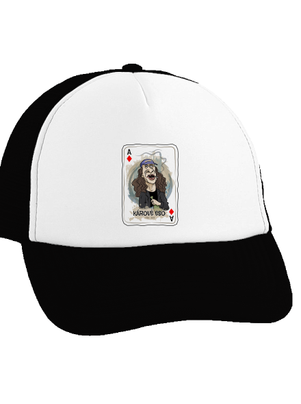 Kárové eso šiltovka truckerka Black cap